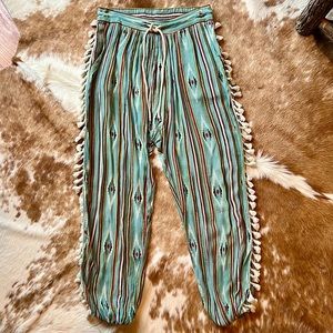 Z & L Cotton Tasseled Gauze Pants